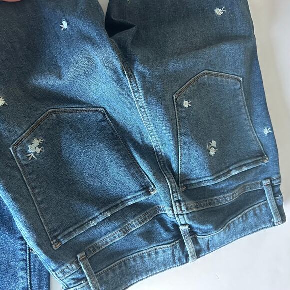 Abercrombie & Finch Simon High Rise Ankle Embroidered Jeans - 26 - Picture 6 of 9